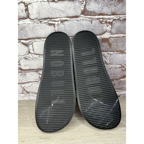 NoBull Black Rubber Casual Athletic Slides Sandals Men Sz 46EU/12M US Women 13.5